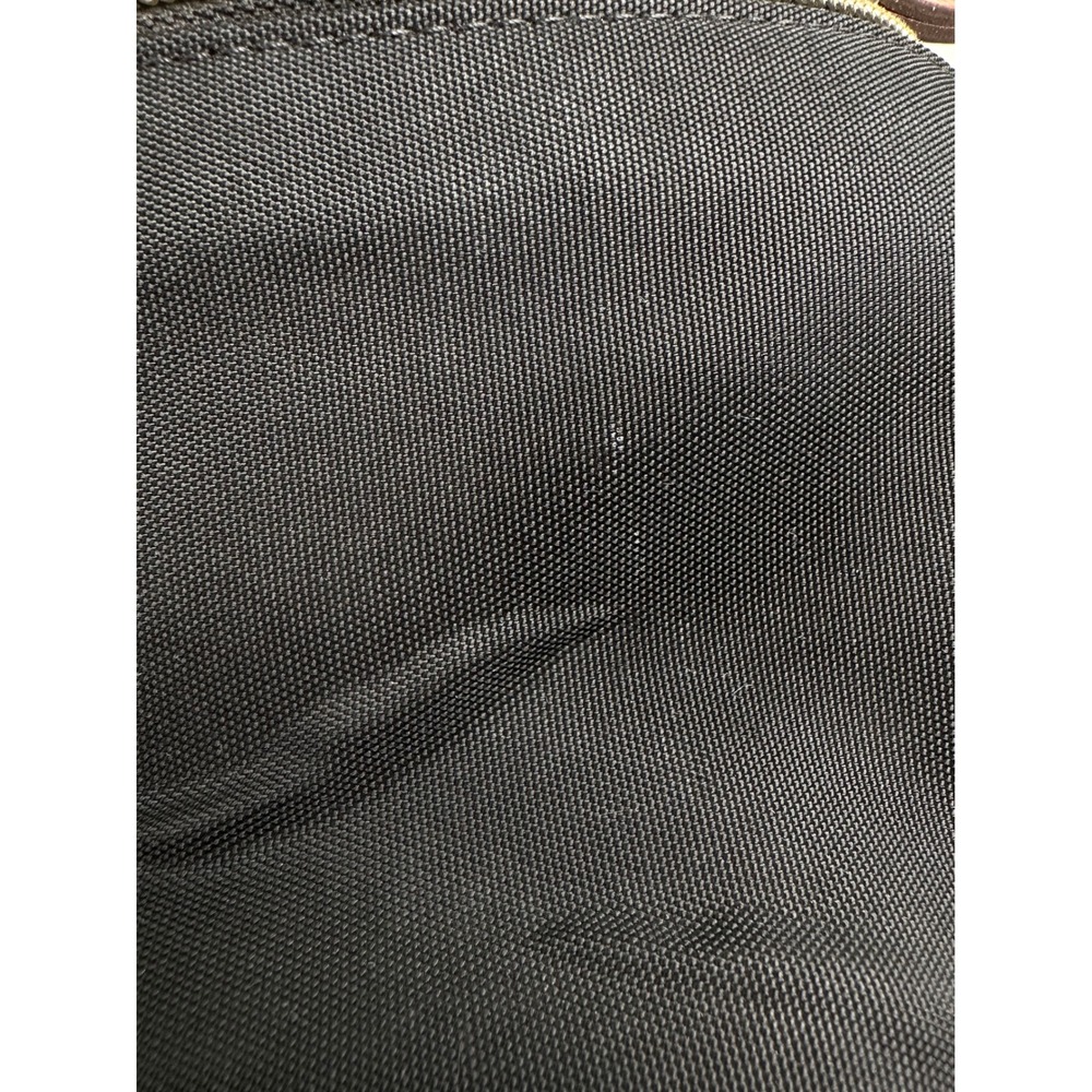 Dooney & Bourke Black Nylon Leather Trim Satchel Crossbody Bag Front Zip Pockets - Picture 15 of 16